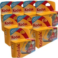 Kodak Fun Saver Wegwerpcamera met Flits 27+12 Opnamen (10 Stuks)