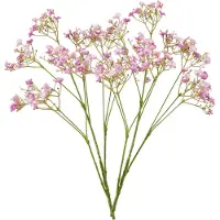 Emerald Kunstbloem Gipskruid - 2x - 68 cm - fuchsia roze - tak - kunst zijdebloem - Gypsophila