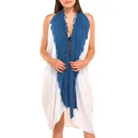 Lalay Pareo tuniek tie dye petrol blue van Lalay