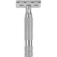 Rockwell 2c Safety Razor White Chrome