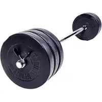 Gorilla Sports Halterset 38 kg kunststof - 30 mm