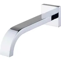 Wiesbaden Rombo baduitloop vierkant 30 cm 1/2'' chroom