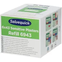 Orkla Group Salvequick 6943 - Navulling Sensitive - 6 x 43 pleisters (6 stuks)