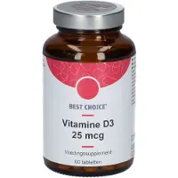 Best Choice Vitamine D3 25mcg 60 St Tabletten