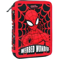 Marvel SpiderMan Gevuld Etui, Webbed Wonder - 21 x 15 x 5 cm - 31 st. - Polyester