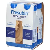 Fresenius 2 Kcal Fibre Drink Cappuccino 4x200 ml Drinkbare oplossing