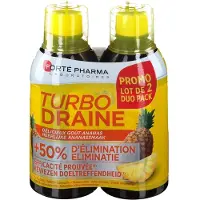 Forte pharma Turbodraine Ananas Duopack 2x500 ml Oplossing