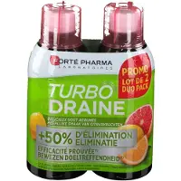 Forte pharma Turbodraine Citrusvruchten DUO 2x500 ml Oplossing
