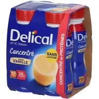 Delical Geconcentreerd Drank HP HC Lactosevrij Vanille | 4 x 200 ml