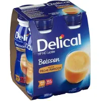 Delical Melkdrank HP HC 360 kcal Perzik-Abrikoos | 4 x 200 ml