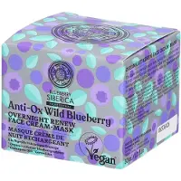 Natura Siberica Blueberry Siberica Anti-OX Wild Blueberry Overnight Renewing Face Cream-Mask 50 ml Gezichtsmasker