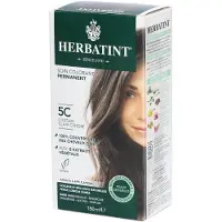 Herbatint Haarverf - Permanente Haarkleuring - Natuurlijke haarkleuring - 100% grijsdekking - Zonder gebruik van ammoniak - 5C Licht As Kastanje - 150 ml