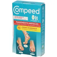 Compeed Blarenpleisters | Assortiment Mix van Medium, Small en pleisters voor op de tenen | Directe pijnverlichting 10 St Pleister