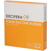 Decifera Foam Silicone Border 10 x 10 cm | 5 stuks