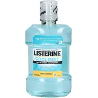 Listerine 1+1 Gratis: Mondwater Cool Mint Milde Smaak Alcoholvrij 1 Liter