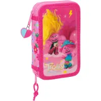Trolls Gevuld Etui, Band Together - 28 st. - 19,5 x 12,5 x 4 cm - Polyester