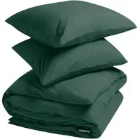 Yumeko Dekbedovertrek set Percal Katoen 240x220 Groen - Eco, Bio & Fairtrade