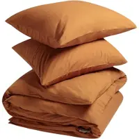 Yumeko Dekbedovertrek set Percal Katoen 240x220 Geel - Eco, Bio & Fairtrade