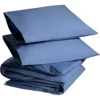 Yumeko Dekbedovertrek set Percal Katoen 240x220 Blauw - Eco, Bio & Fairtrade