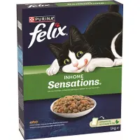 Felix Kattenbrokken Sensations Inhome Adult Kip / Kalkoen / Groenten 1 Kg