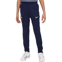 Nike Frankrijk Strike Trainingsbroek 2024-2026 Kids Donkerblauw Lichtblauw