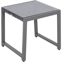 Zenzee Tuintafel - Bijzettafel - Tuinmeubelen - Tafel - Grijs - 50 x 49,5 x 50 cm