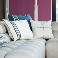 Lalay Kussenhoes 50x50 patchwork navy van Lalay