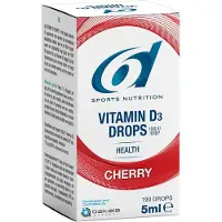 6D Sports Nutrition Vitamin D Drops Cherry 5 ml Druppels