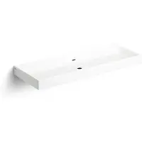Clou Wash Me wastafel mineral marmer B110xH8xD42cm