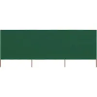vidaXL Windscherm 3-panelen 400x80 cm stof groen
