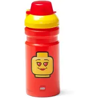 LEGO Drinkfles Iconic Girl Bright Red 390 ml