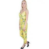 Sarcia.eu John Zack - Gele Jumpsuit met Bloemenprint