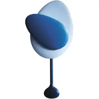 Design House Stockholm Mellow Wandklok Blauw - Wandklokken Aluminium Blue - 2812-5000
