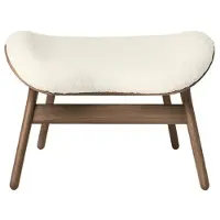 UMAGE A Conversation Piece Ottoman Dark Oak | Teddy White