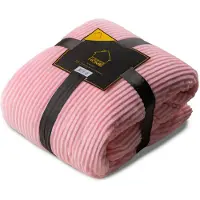 Zydante Home - XL Blanket - Corduroy Rib - Oud Roze - 150x200 cm