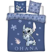 Disney Stitch Dekbedovertrek 240 x 220 cm - 65 x 65 cm - katoen (blauw)