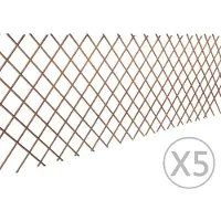 vidaXL Tuinlatwerk 5 st 180x90 cm wilg