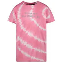 Cars tie-dye T-shirt KAJIA roze/wit Meisjes Katoen Ronde hals Tie-dye - maat 116