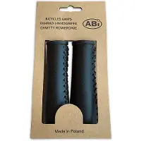 ABI Kunstleer fiets handvatten 135mm zwart
