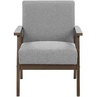 Beliani ASNES - Fauteuil - Grijs - Polyester