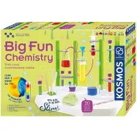 Kosmos Big Fun Chemistry - Experimenteerset - 20 Veilige Scheikundeproeven - Compleet Laboratorium Station - Maak Slijm, Kleurreacties en Bruisende Experimenten - STEM Speelgoed - Vanaf 8 Jaar