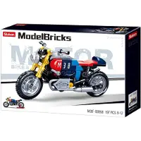 Sluban ModelBricks Café Racer Motor bouwspeelgoed – Constructiespeelgoed – bouwset met 197 bouwstenen – M38-B0958 – vanaf 8 jaar