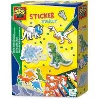 SES Creative Lav Zelfstickerset - Dinosaurussen - - OneSize - Stickers