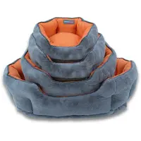 Thermoswitch Santorini memory foam Grey/Blue (Santorini Grey/Blue M 60 x 50 x 20 cm) | Kussens, kleden en manden