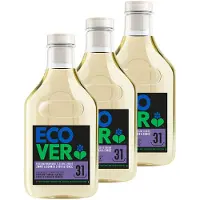 Ecover Wasmiddel Voordeelverpakking 3 x 1,43L - Hernieuwt Donkere Kleuren - Zwart & Donkere Was - Limoen & Lotus