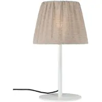 PR Home buiten tafellamp Agnar, wit / bruin, 57 cm Agnar, wit / opaal, Textiel / Stof / Zijde