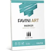 Favini – 50 Vel Marker Papier A4 – Wit – 70 g/m² – Glad Oppervlak – Voor Stiften & Markers – FSC – Gemaakt in Italië