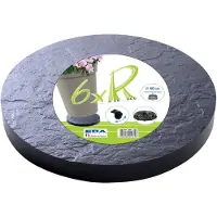 Eda Kunststof plantentrolley/multiroller rond met wieltjes D40 cm - Planten onderzetter