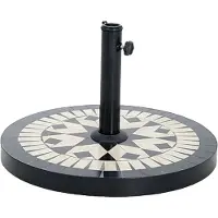 Bigbuy Ceramic Base Parasol 20kg Zwart