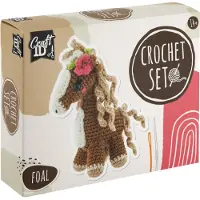 Creative Craft Group Paard Alles-in-1 Haakset - Creatief Haakpakket voor Knuffels - Geschikt voor 14 jaar en ouder - DIY Haakproject